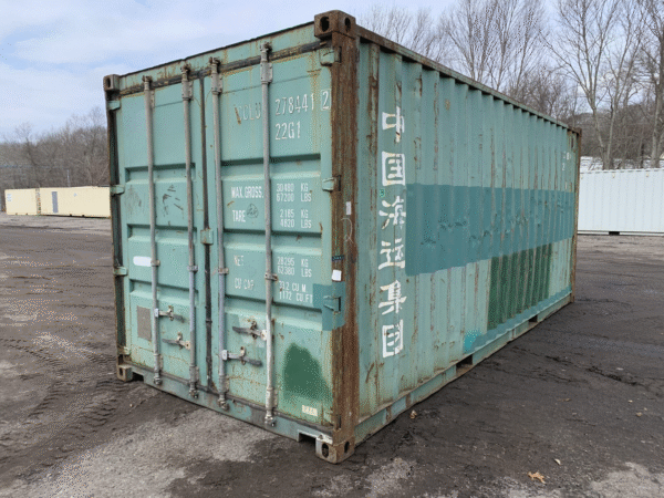 20′ x 8′ x 8.5′ Tall– **AS IS**Door Seals Show Light** Used Shipping / Storage Container – Green image 0